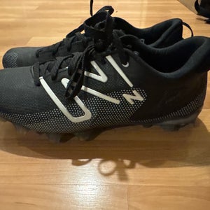 Black Unisex Size M 10.5 (W 11.5) Adult New Balance Cleats (New)