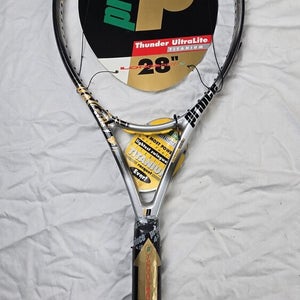 VTG NOS Prince Thunder UltraLite Titanium Tennis Racket 4 5/8" Long Unstrung OS