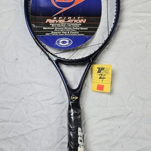 VINTAGE NOS Dunlop Spirit Revelation Tennis Racket 4 1/2" Oversize, 108 Sq In.