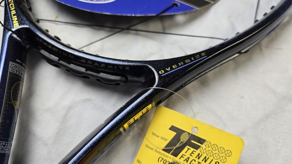 VINTAGE NOS Dunlop Spirit Revelation Tennis Racket 4 1/2" Oversize, 108 Sq In.