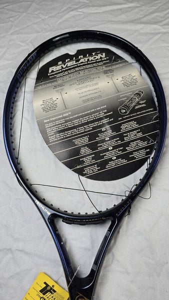 VINTAGE NOS Dunlop Spirit Revelation Tennis Racket 4 1/2" Oversize, 108 Sq In.