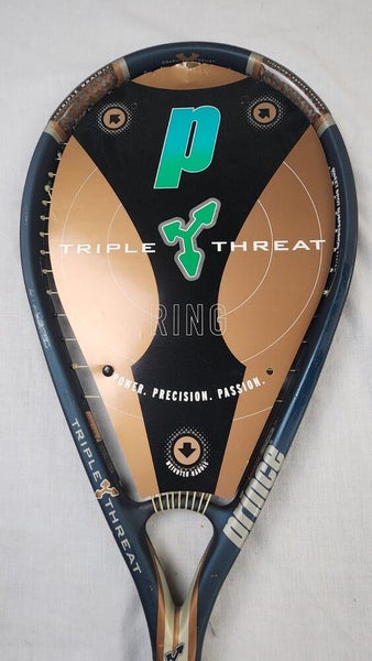VTG NOS Prince Triple Threat Ring Tennis Racket (TC64) 4 1/2" 125 Unstrung OS