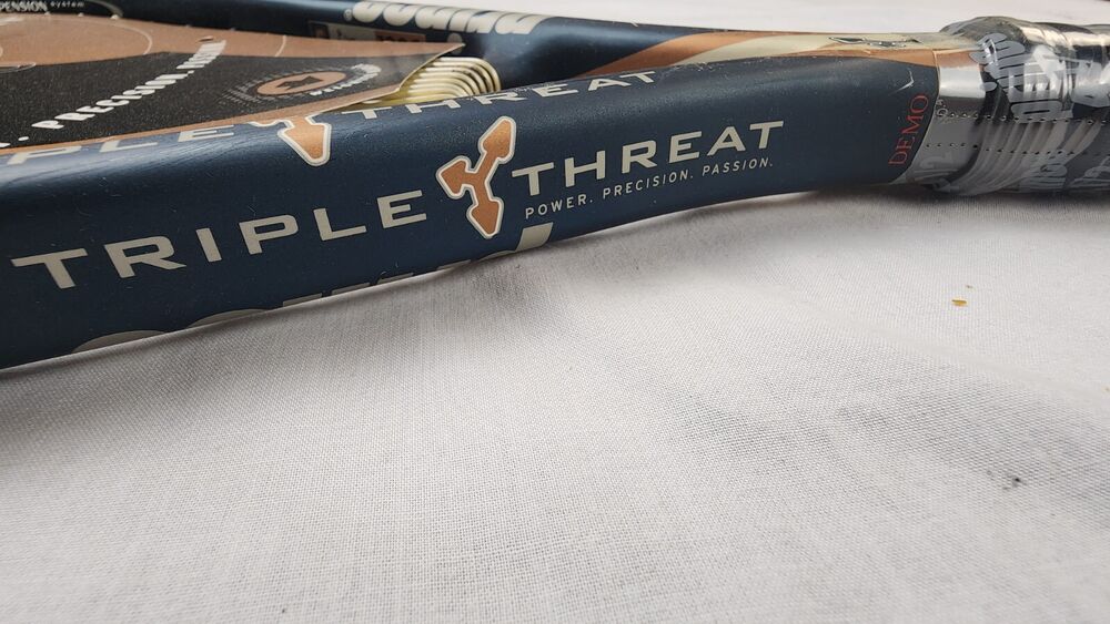 VTG NOS Prince Triple Threat Ring Tennis Racket (TC64) 4 1/2" 125 Unstrung OS