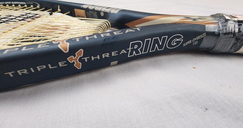 VTG NOS Prince Triple Threat Ring Tennis Racket (TC64) 4 1/2" 125 Unstrung OS