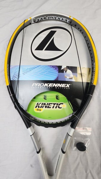 Pro Kennex Kinetic Pro 5G Tennis Racket w/ Dampener - 4 3/8 in, Unstrung, MP