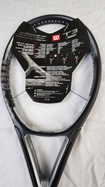VTG NOS Wilson Triad T3 Tennis Racket T7513 w/ Cover 4 3/8" Unstrung MP 100 Sq