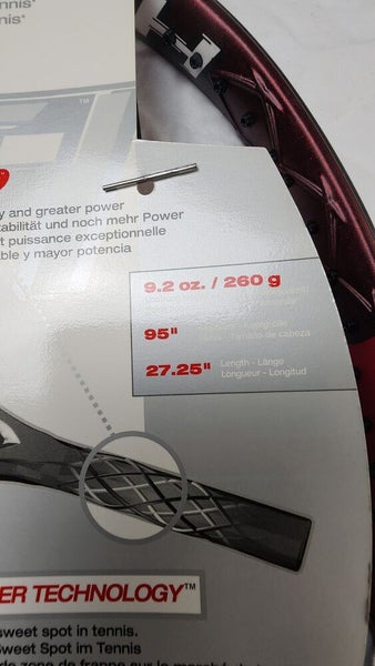VINTAGE NOS Wilson Hammer H Blaze Tennis Racket T7537, 4 5/8" MID 95 Sq In. Red