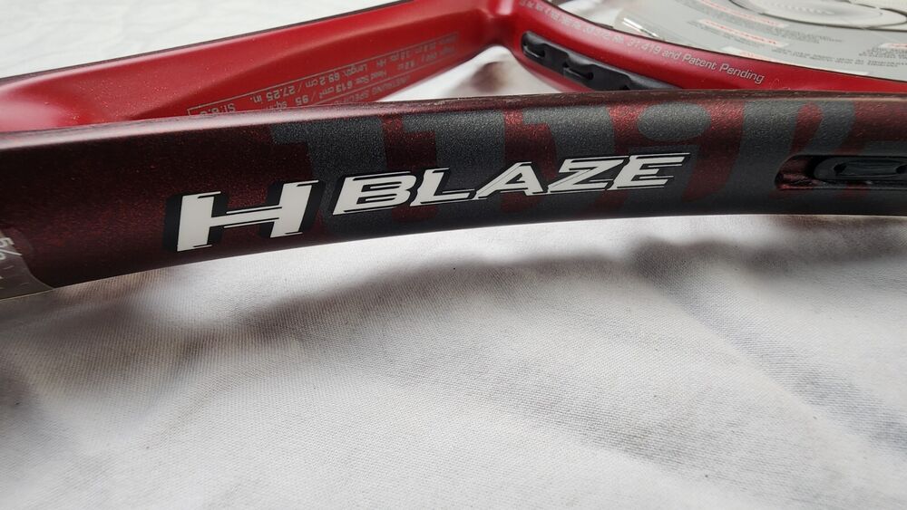 VINTAGE NOS Wilson Hammer H Blaze Tennis Racket T7537, 4 5/8" MID 95 Sq In. Red