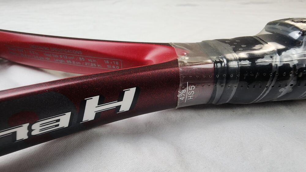 VINTAGE NOS Wilson Hammer H Blaze Tennis Racket T7537, 4 5/8" MID 95 Sq In. Red