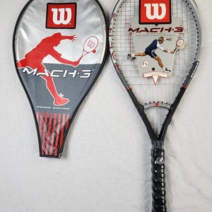 Wilson Mach 3 Tennis Racket (T5542) - 4 1/2 in, Strung, OS, New Old Stock