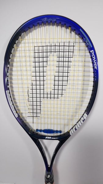 VINTAGE NOS Prince PowerLite XLT Tennis Racket TM1B 4 1/8" Strung, OS 107 Sq In.