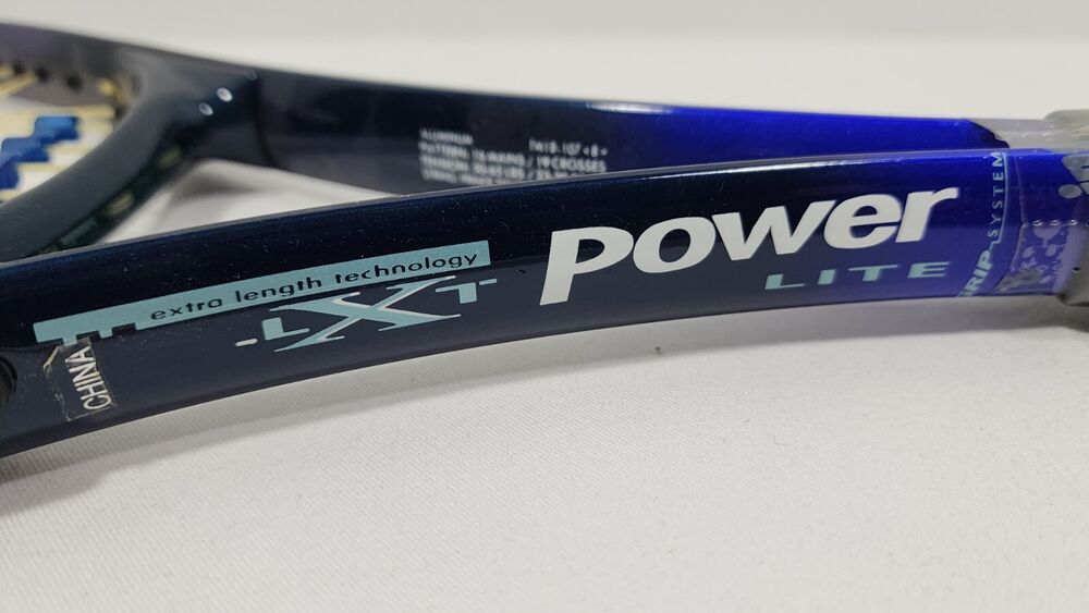 VINTAGE NOS Prince PowerLite XLT Tennis Racket TM1B 4 1/8" Strung, OS 107 Sq In.