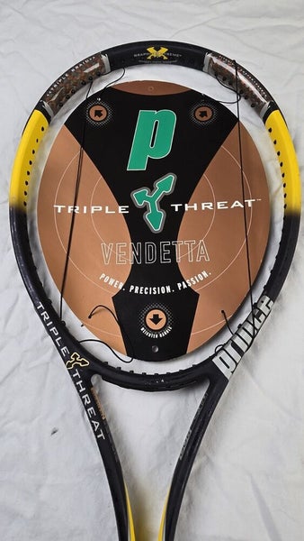 VTG NOS Prince Triple Threat Vendetta Tennis Racket TC76A 4 1/2" MP 95 Sq In.