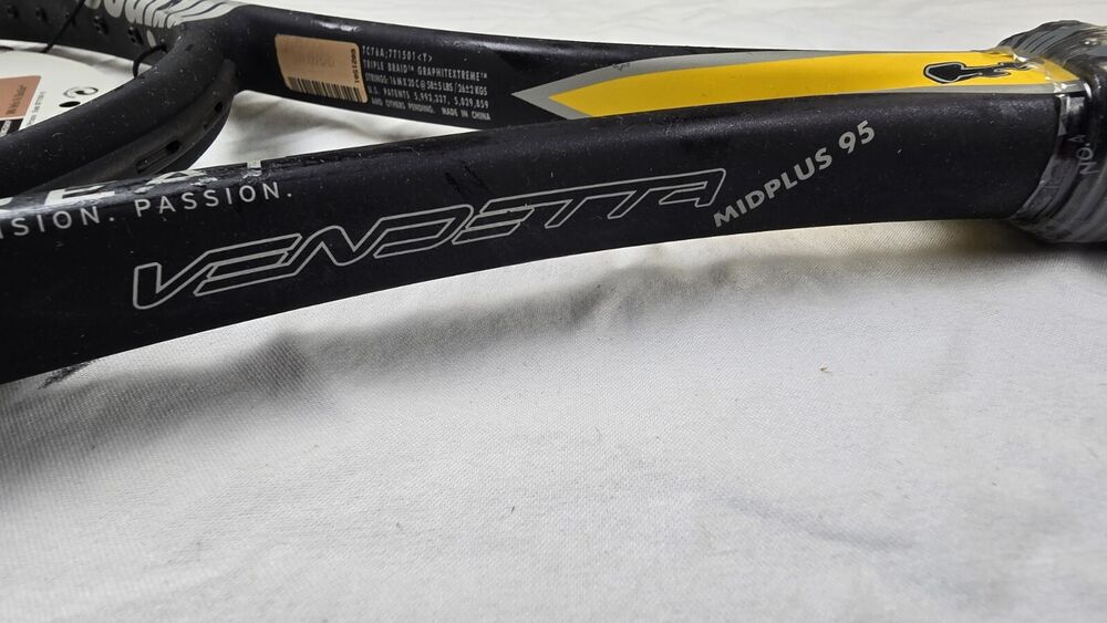 VTG NOS Prince Triple Threat Vendetta Tennis Racket TC76A 4 1/2" MP 95 Sq In.