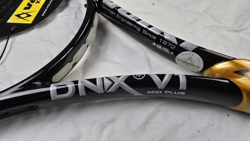 VINTAGE NOS Volkl DNX V1 Tennis Racket 243000.4, 4 1/2" Unstrung MP 102 Sq In.