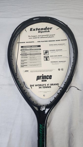 Prince Extender Ripstick Tennis Racket w/ Cover - 4 1/4 in, Longbody, MP, 1995