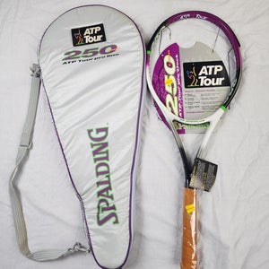 Spalding ATP Tour Pro STK 250 Tennis Racket w/ Cover - 4 1/4 in, Unstrung, MP