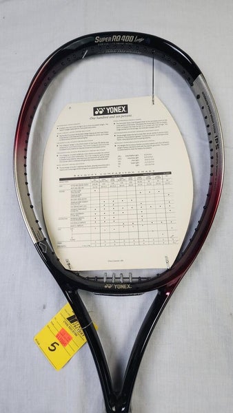 Yonex Monica Seles SuperRQ 400 Tennis Racket - 4 5/8 in, Longbody, OS, Vintage
