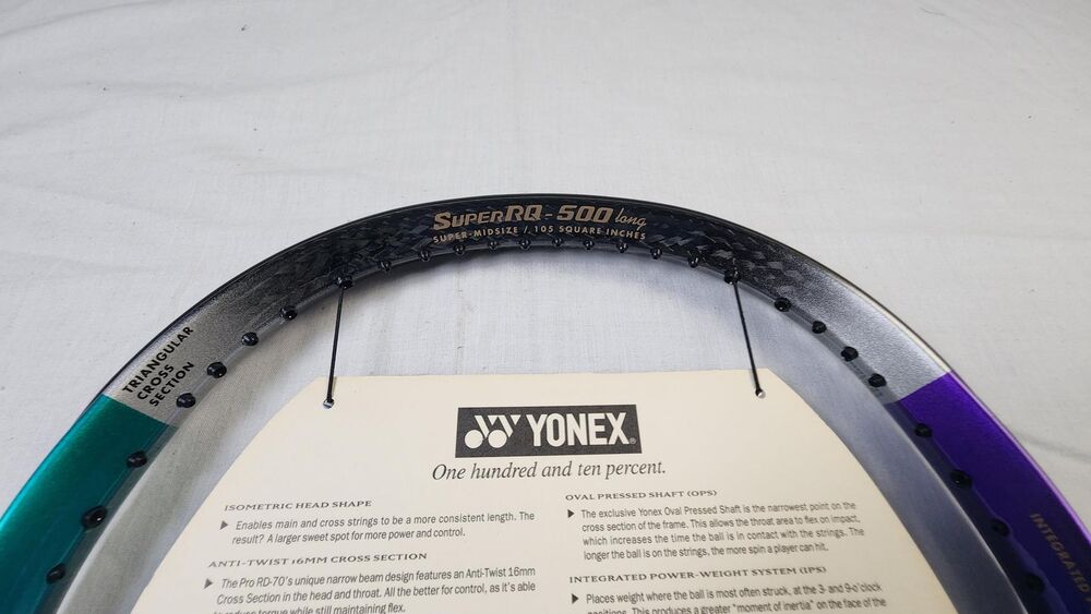 Yonex Martina Hingis Tennis Racket w/ Cover - 4 1/4 in, Longbody, MP, Vintage