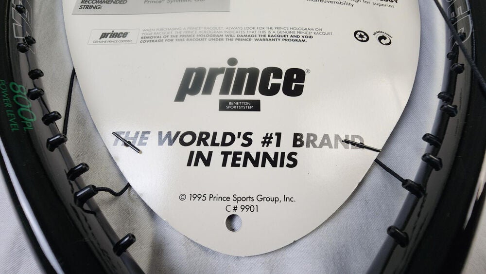 Prince Extender Ripstick Tennis Racket w/ Cover - 4 1/2 in, Unstrung, MP, 1995