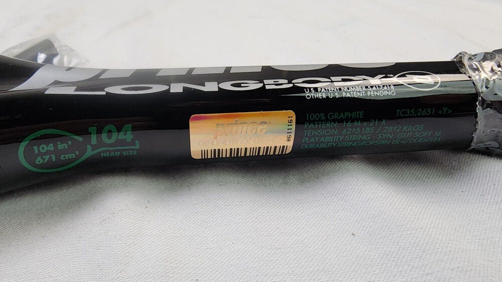 Prince Extender Ripstick Tennis Racket w/ Cover - 4 1/2 in, Unstrung, MP, 1995