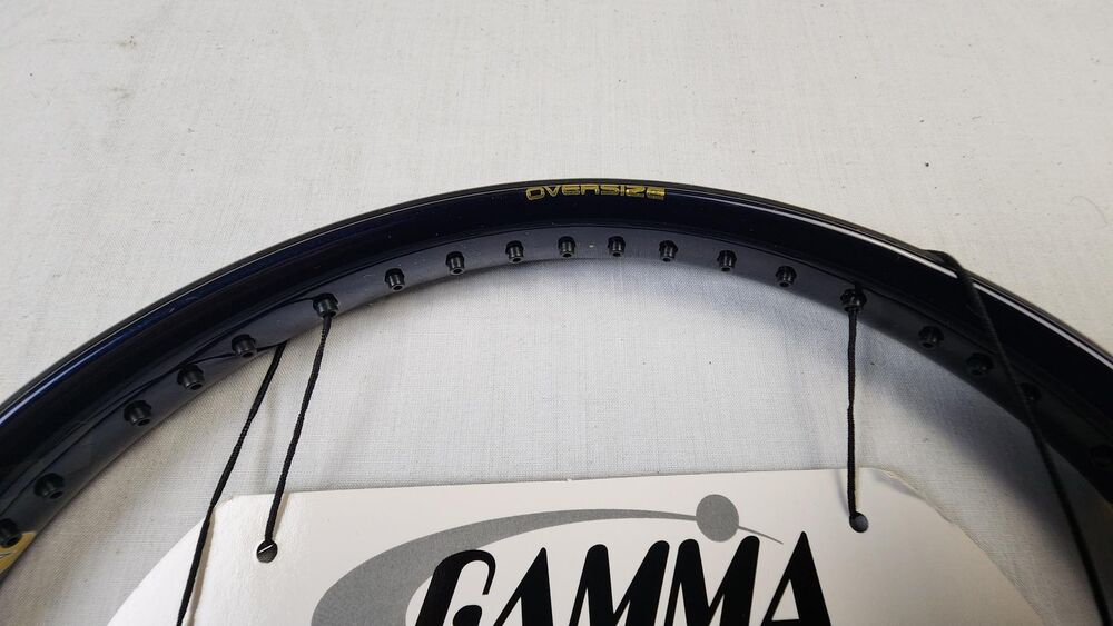 Gamma Diamond Fiber M-4.5 Tennis Racket w/ Cover - 4 3/8 in, Longbody, OS, Blue