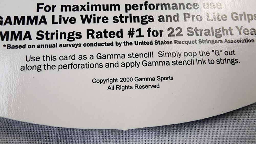 Gamma Diamond Fiber M-4.5 Tennis Racket w/ Cover - 4 3/8 in, Longbody, OS, Blue