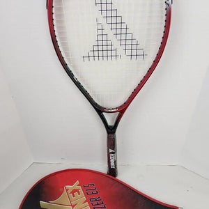 Pro Kennex Lazer ELS Tennis Racket (60501) w/ Cover - 4 1/8 in, Strung, OS, Red