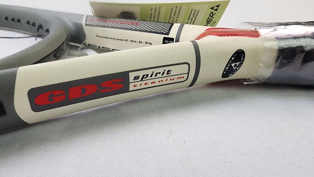 Fischer GDS Spirit Tennis Racket (R1902) - 4 5/8 in, Unstrung, OS, Gray ...