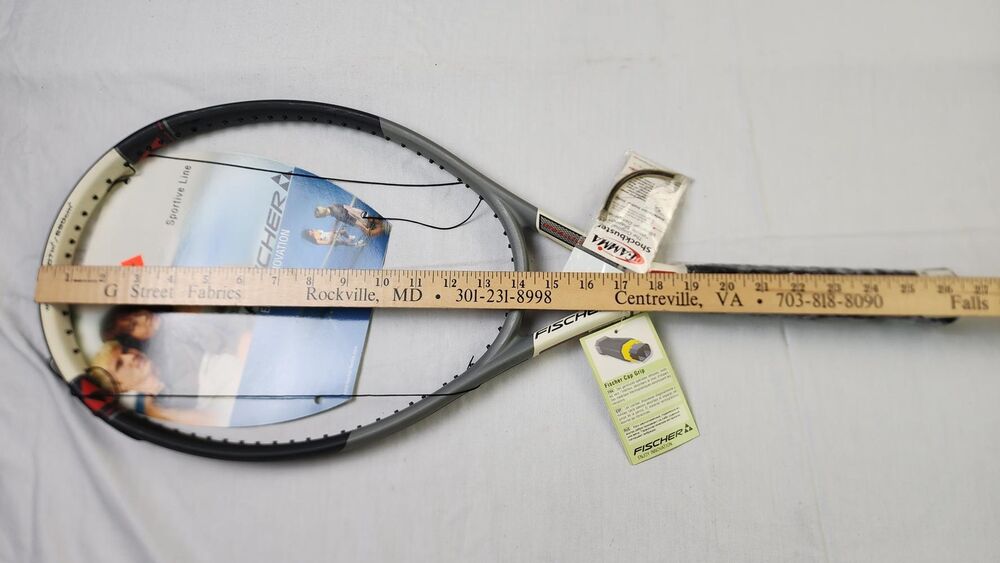 Fischer GDS Spirit Tennis Racket (R1902) - 4 5/8 in, Unstrung, OS, Gray ...