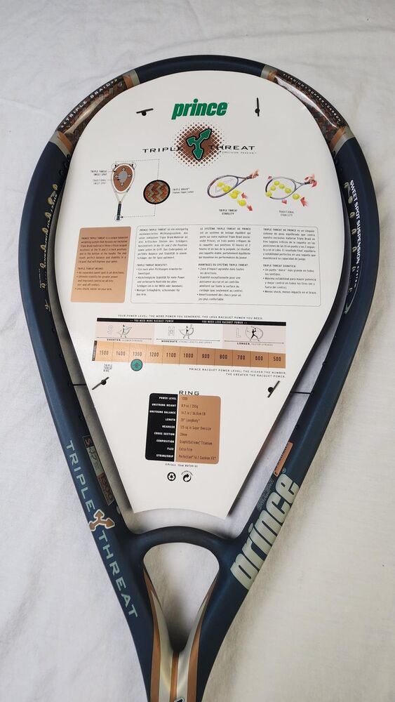 【超希少】Prince TT RING G3 Prince Force 3 Nitro Ti Oversize Tennis Racket Grip 4 1/2 w