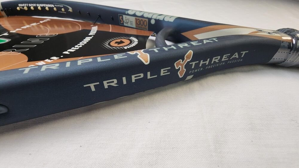 Prince Triple Threat Ring Tennis Racket (TC64) w/ Cover - 4 1/8 in, Unstrung, OS
