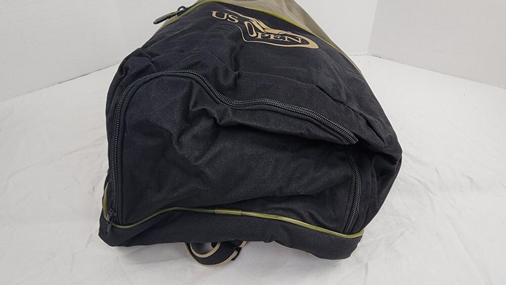 Wilson US Open Nylon Tennis Accessory Bag - New Old Stock, Vintage, Black/Gold