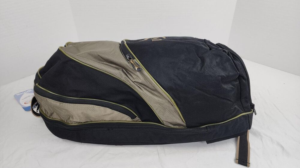 Wilson US Open Nylon Tennis Accessory Bag - New Old Stock, Vintage, Black/Gold