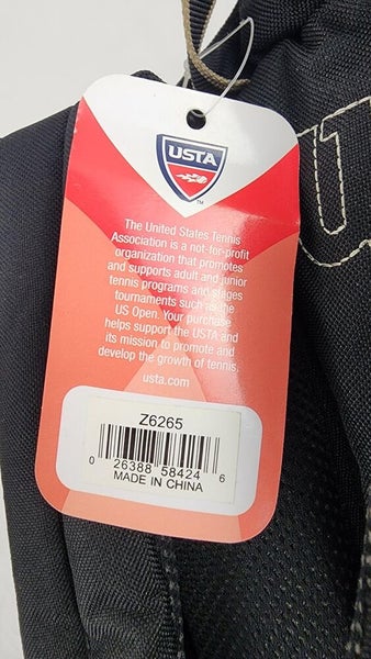 Wilson US Open Nylon Tennis Accessory Bag - New Old Stock, Vintage, Black/Gold