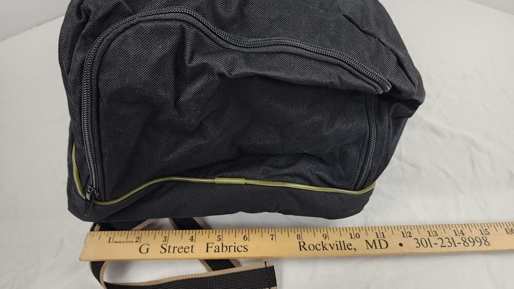 Wilson US Open Nylon Tennis Accessory Bag - New Old Stock, Vintage, Black/Gold