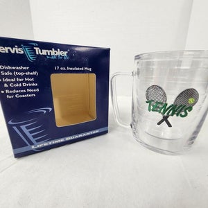 Tervis Tennis Insulated Tennis Racket Logo Mug w/ Handle - 17 oz, New in Box