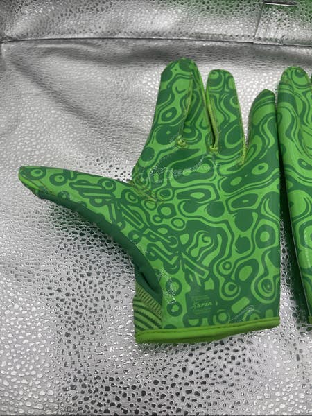 Nike Vapor Jet 8.0 Football Gloves Men's Large Gloves Rage Green