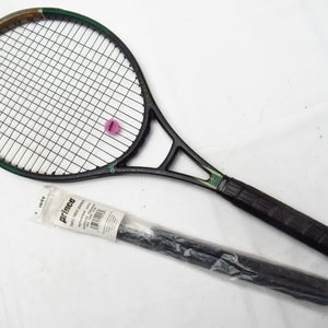 PRINCE TT GRAPHITE OVERSIZE TENNIS RACQUET (4 1/2) NEW GRIP / EXTRA GROMMET SET