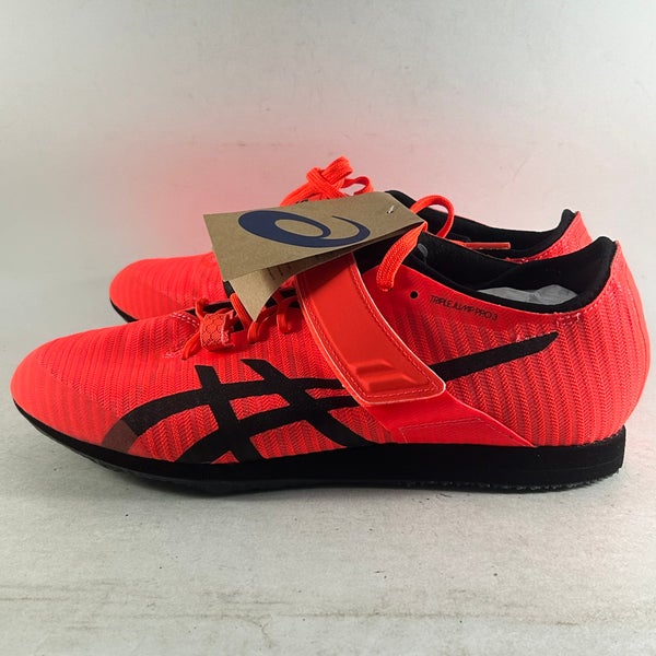 ASICS Triple Jump Pro 3 Mens Track And Field Shoes Cleats Sunrise Red Size 9.5