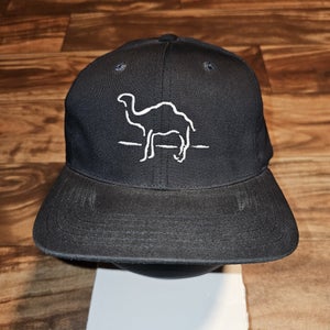 Vintage 1990s Camel Joe Cigarette Smoking Promo Black Hat Cap Vtg Snapback