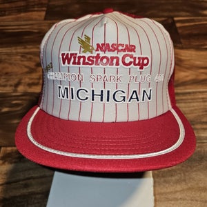 Vintage Nascar 1992 Michigan Winston Cup Champion Spark Plug 400 Hat Snapback