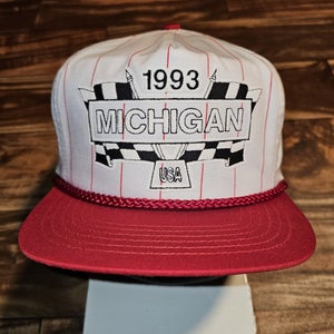 Vintage 1993 Michigan Nascar Racing USA International Speedway Hat Cap Snapback
