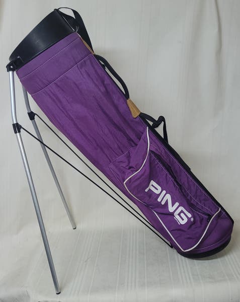 PING Karsten Purple Lightweight 4 Way Stand Golf Bag with Single