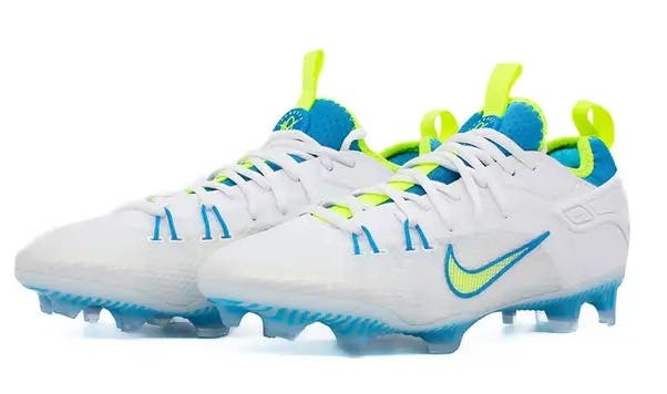 New Nike Huarache 9 Blue Unisex Sz M 9.0 (W 10.0) Adult Low Top Molded Cleats Elite Low