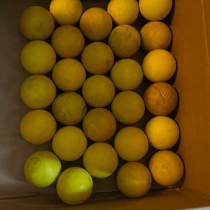 Yellow lacrosse balls used /27. Balls
