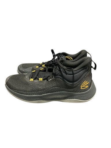Used Under Armour SETH CURRY HOVR Basketball Shoes M Tan And Black Senior 12 11834-S000032046