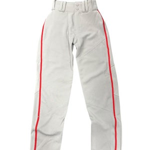Used Alleson GRAY PANT BLUE STRIPE BB/SB Pant Boys Grey XS 11849-S000013598