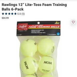 Rawlings Foam softball Lite Toss
