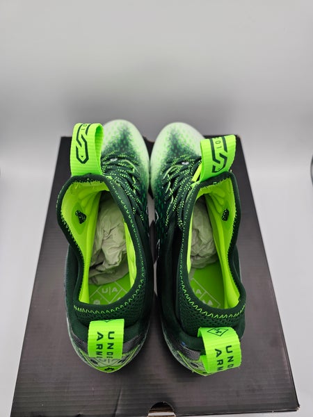 Under Armour Cleats Spotlight Lux MC 2.0 Green 3025082-300 MEN SIZE 12
